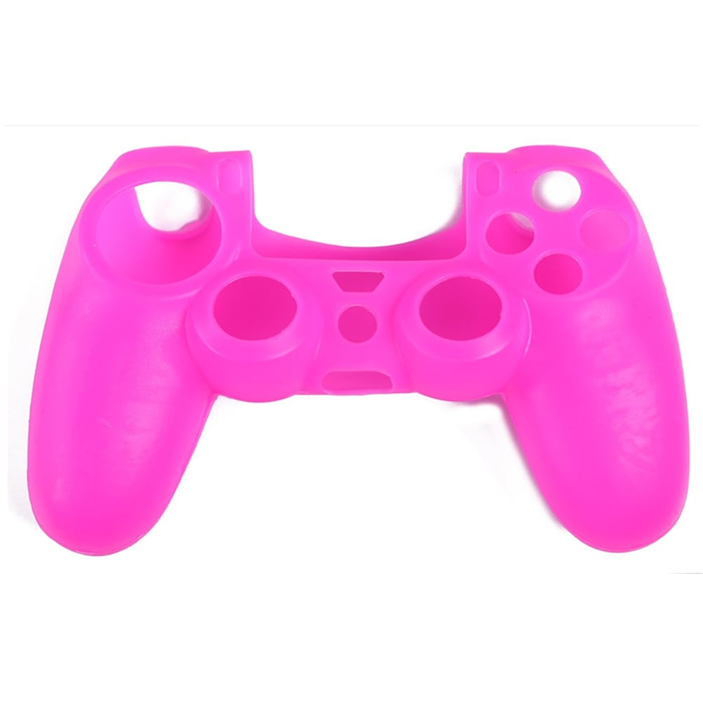 PS4 Controller Skin Silicone Rubber Protective Grip Case for Sony Playstation 4 Wireless Dualshock Game Controllers- Red