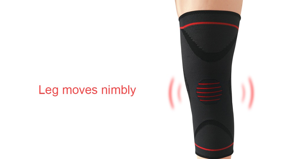 Sports Outdoor Badminton Basketball Knee Pad 1PC- Gray M