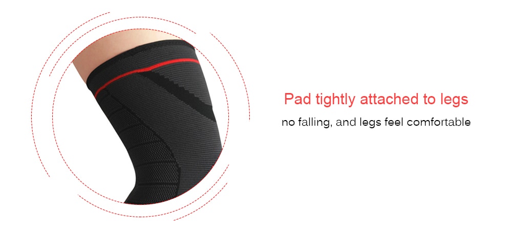 Sports Outdoor Badminton Basketball Knee Pad 1PC- Gray M