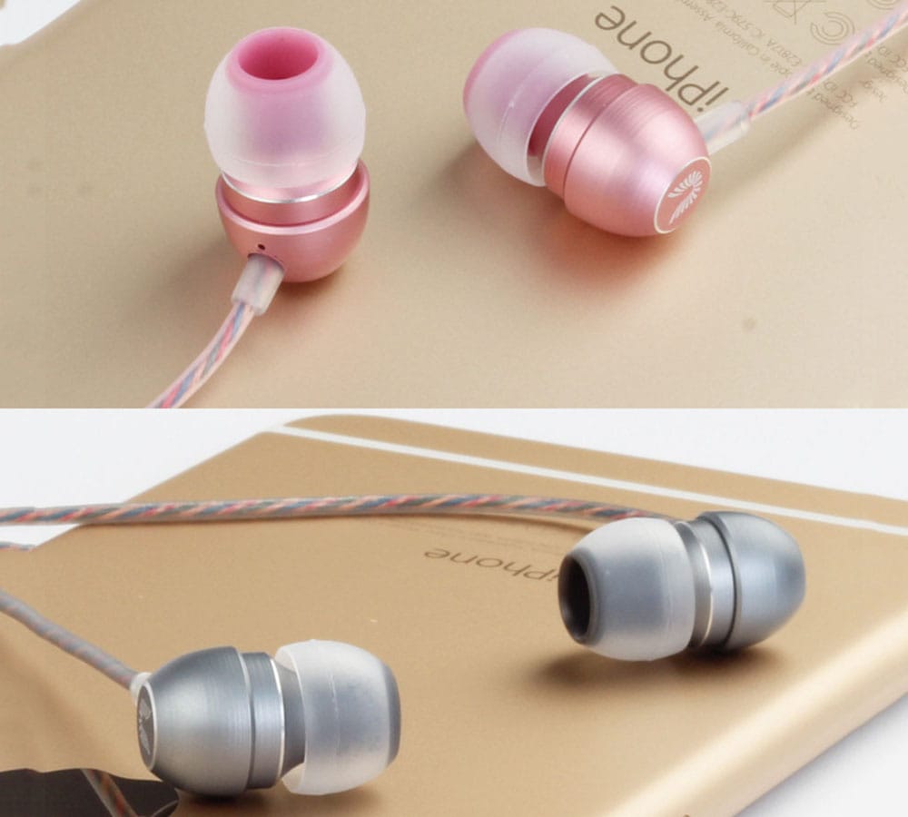 UIISII HM7 In-ear Wired Fragrance Music Earphones with On-cord Control- Golden