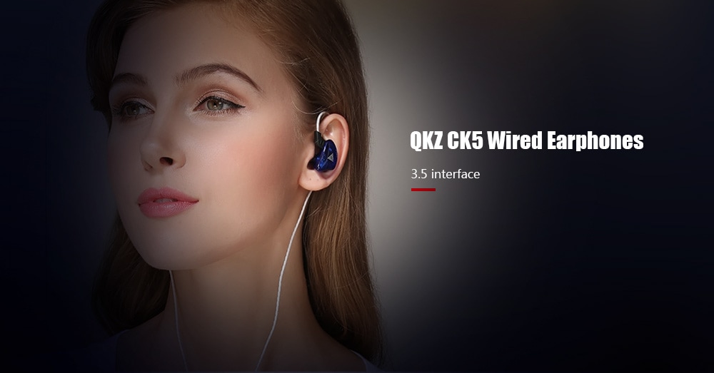 QKZ CK5 Wired Sports Earphone- Blue