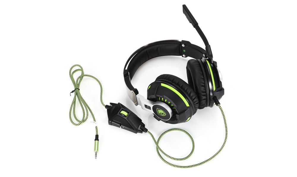 SADES SA - 933 3.5mm Jack Gaming Headphones- Black and Green