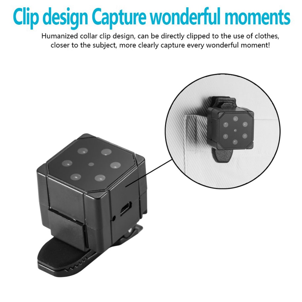 SQ19 1080P Mini Camera - Black