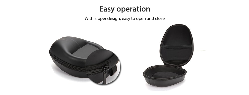 Large Storage Case for Headphones / Headset- Black