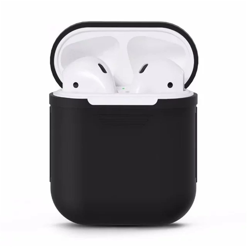 Silicone Shock Proof Protector Sleeve Skin Cover  True Wireless Earphone Case for Apple AirPods- Cerulean