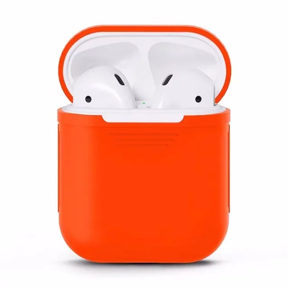 Silicone Shock Proof Protector Sleeve Skin Cover  True Wireless Earphone Case for Apple AirPods- Cerulean