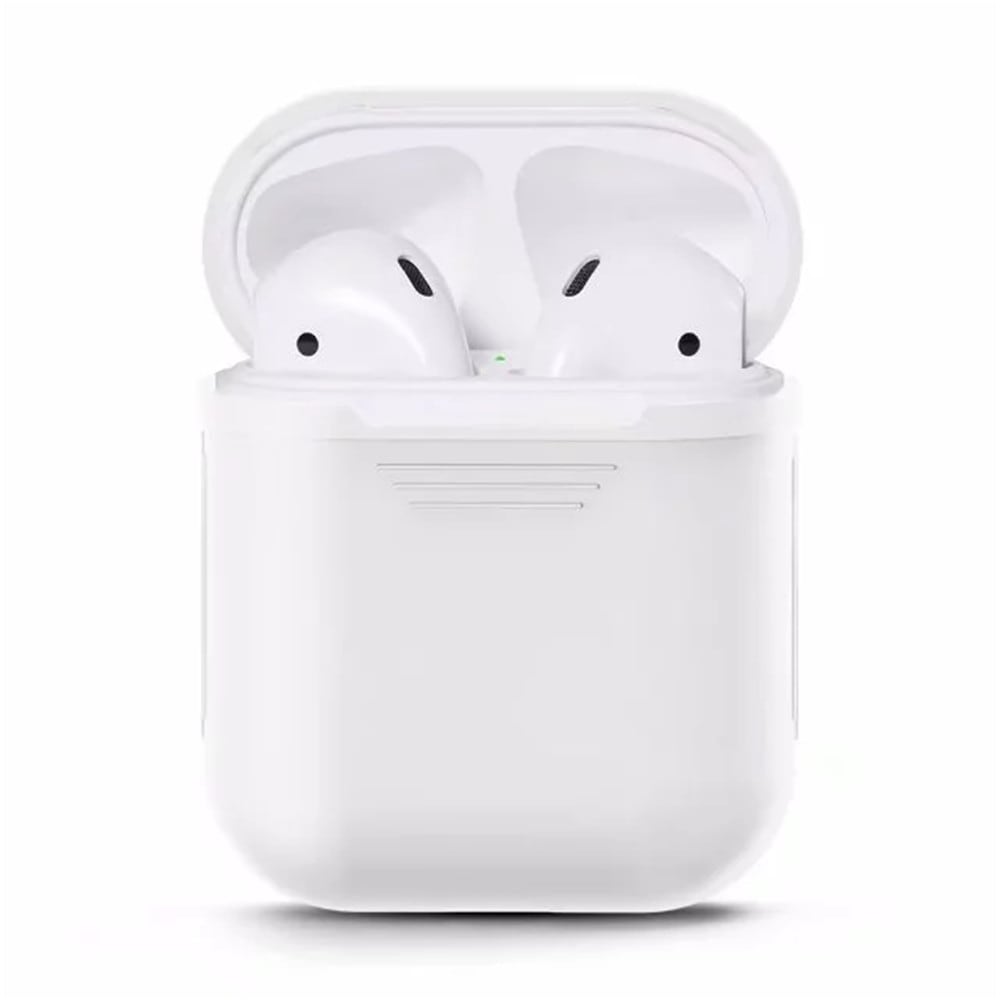 Silicone Shock Proof Protector Sleeve Skin Cover  True Wireless Earphone Case for Apple AirPods- Cerulean