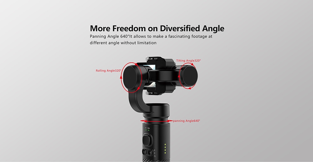 Original SJCAM SJ - GIMBAL 2 3-axis Handheld Gimbal Stabilizer for Action Cameras - Black