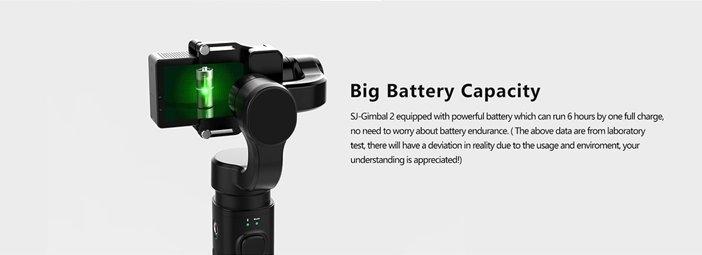 Original SJCAM SJ - GIMBAL 2 3-axis Handheld Gimbal Stabilizer for Action Cameras - Black