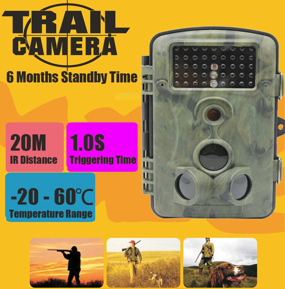 RD1000 42pcs 940nm IR LED 1080P FHD Motion Detection Outdoor Hunting Trail Camera- Camouflage 940nm