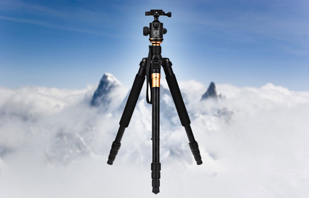 QZSD Q999 62.2 Inches Lightweight Tripod Monopod with 1/4 Screw- Black