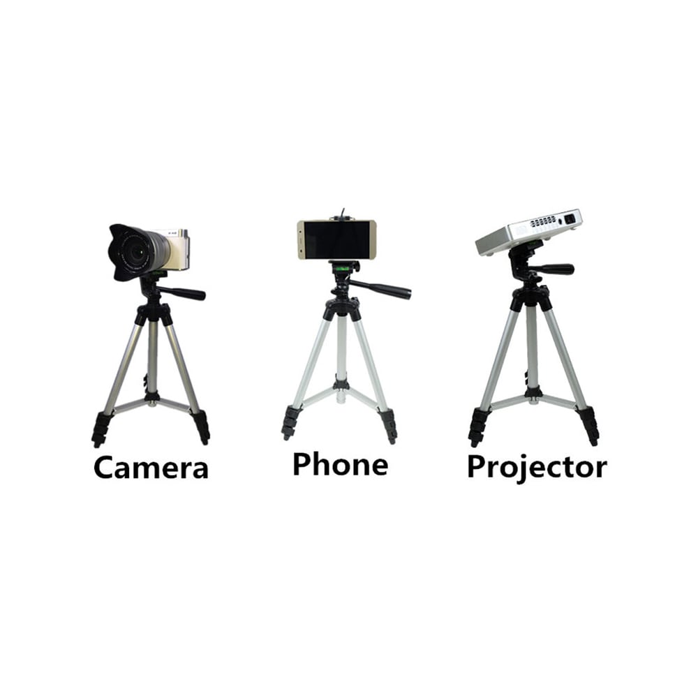 Portable Tripod Outdoor Photographic Phone Clip Flexible Camera Access- Platinum