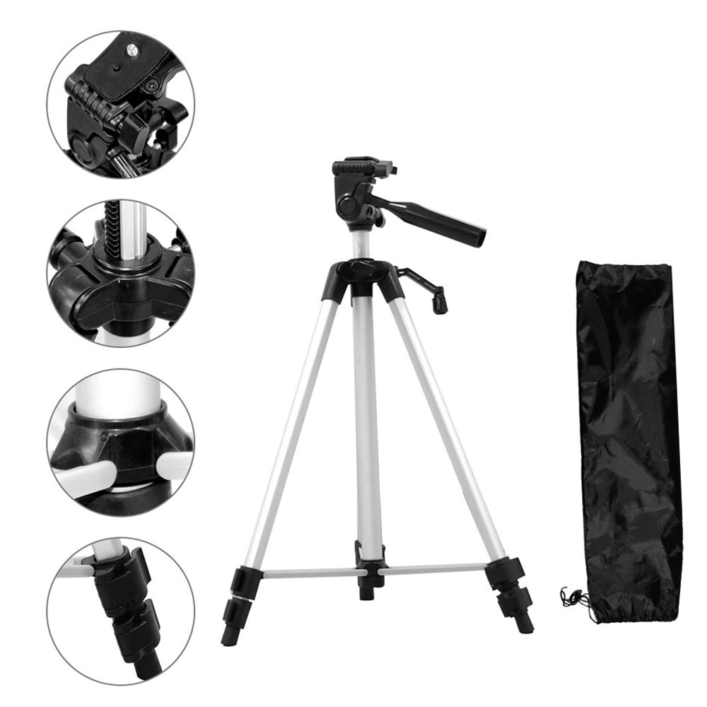 Portable Tripod Outdoor Photographic Phone Clip Flexible Camera Access- Platinum