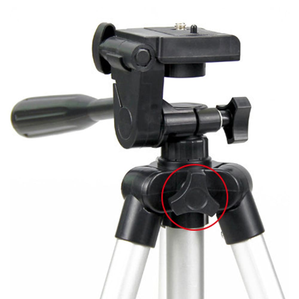 Portable Tripod Outdoor Photographic Phone Clip Flexible Camera Access- Platinum