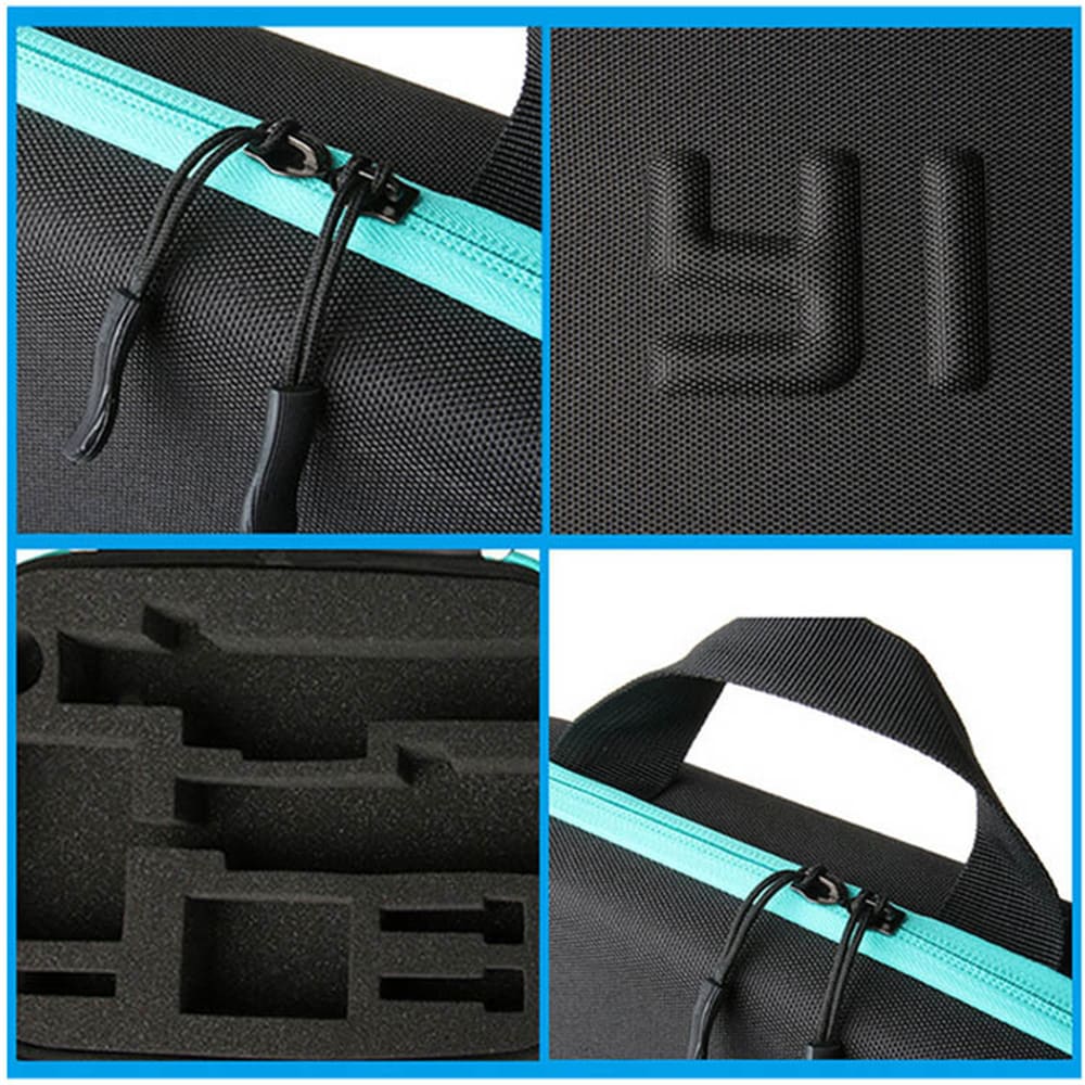 Yi GoPro camera and accessories Carrying Case- Black and Blue