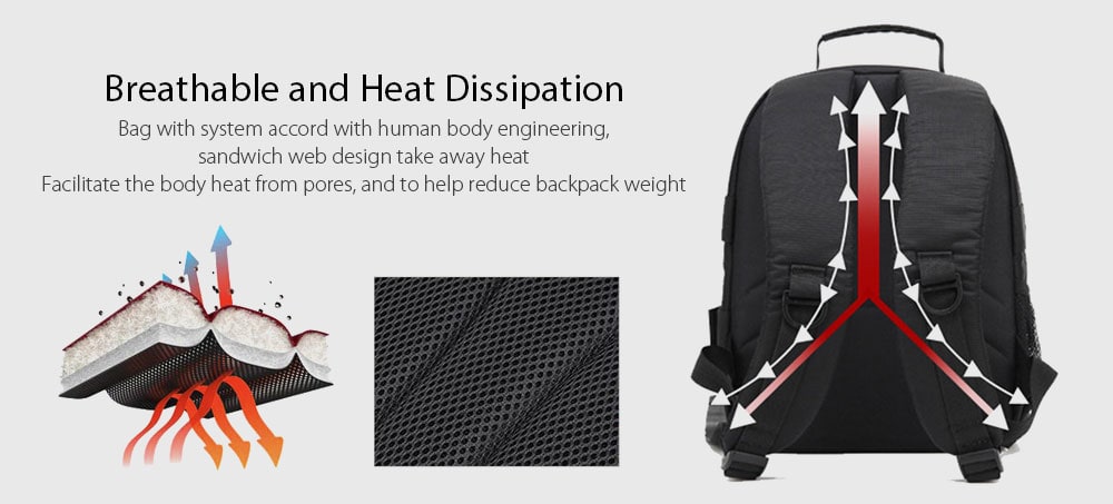 Waterproof Multifunctional DSLR Camera Video Shoulder Bag for Photographer- Multi-C