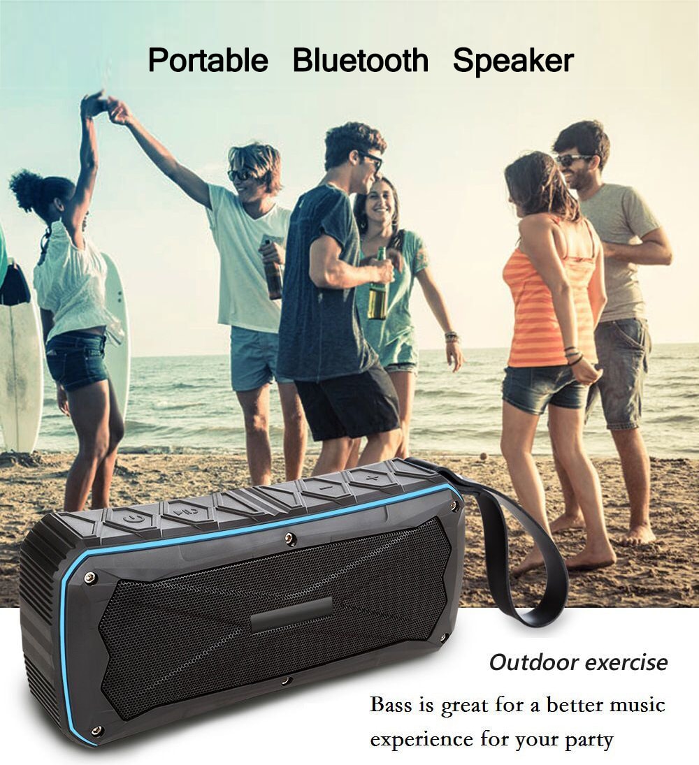 S610 Portable Outdoor Waterproof Bluetooth Speaker- Orange