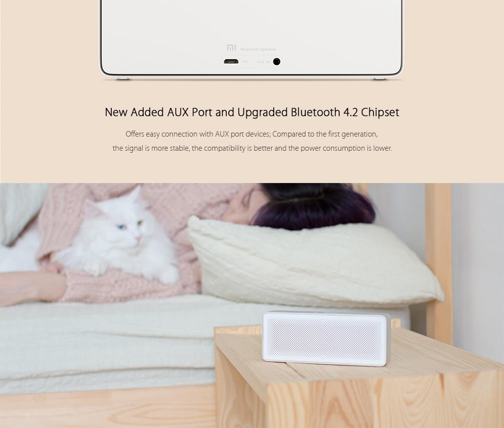 Original Xiaomi XMYX03YM Bluetooth 4.2 Speaker Hands-free- Silver