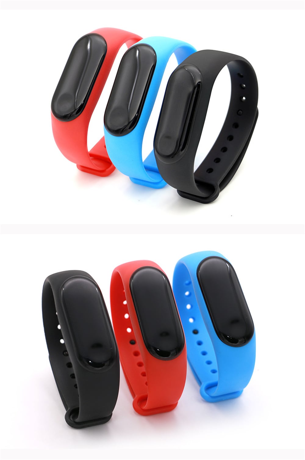 V5 M3PLUS Intelligent LED Color Screen Watch Sports Health Pedometer- Multi-B