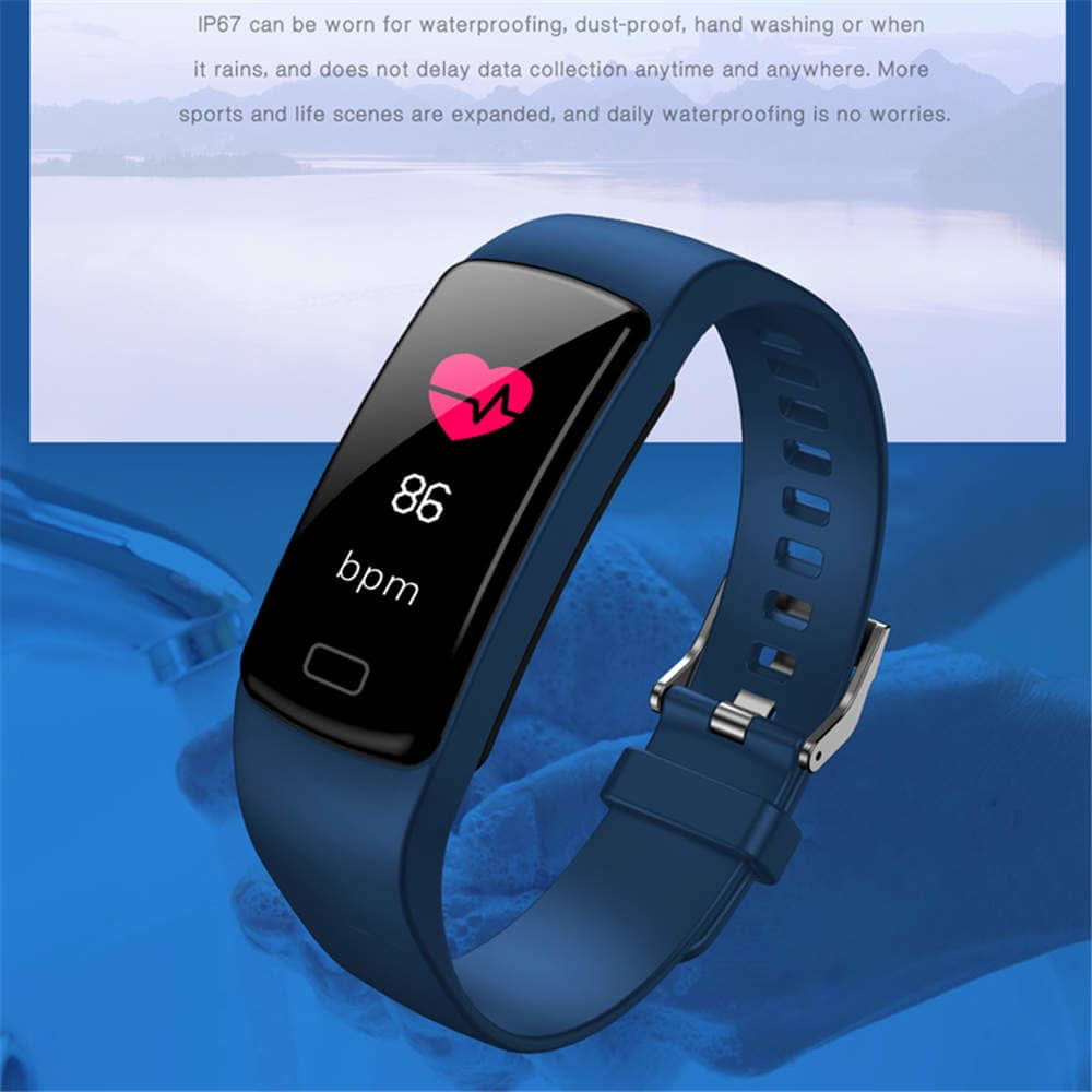 Y9 Smart Watch Color Screen Heart Rate Blood Pressure Monitoring Smart Watch- Multi-D