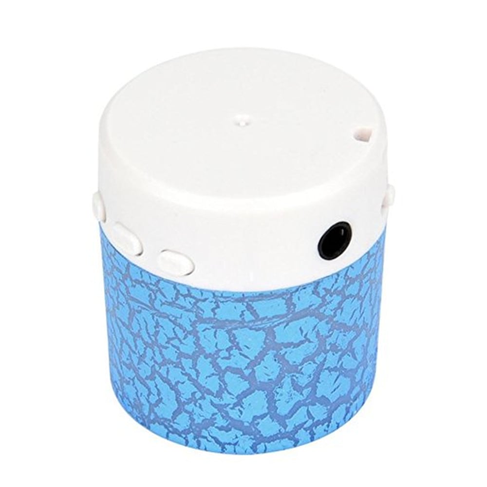 Portable Mini Stereo Bass Speakers Music Player Wireless TF Speaker- Blue