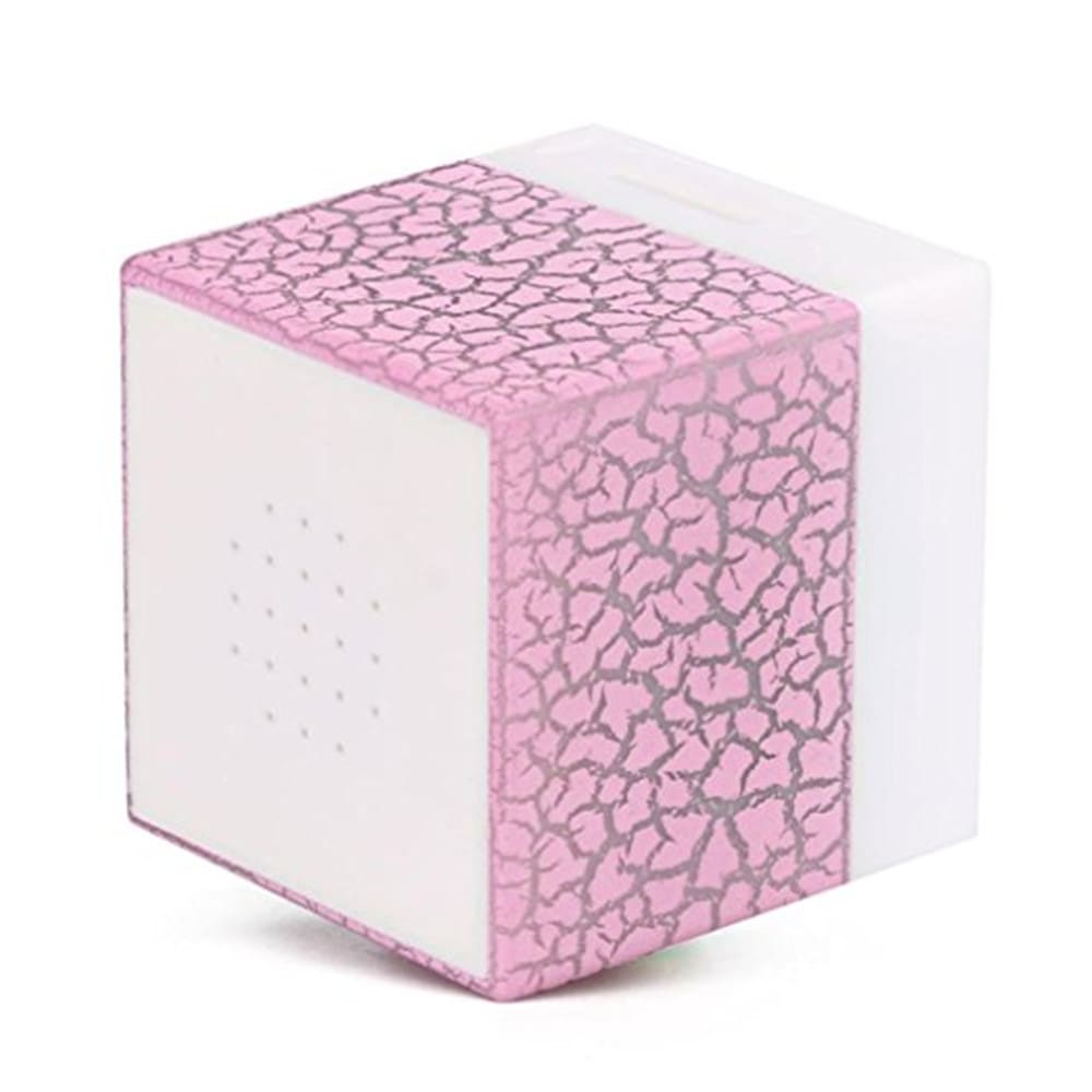 Portable Mini Stereo Bass TF Card Mini MP3 Music Player Wireless Speaker- Pink