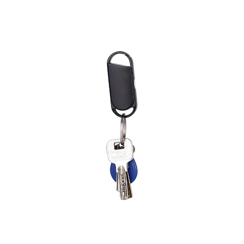 Super Mini Voice Recorder Key Chain Style Audio MP3 Player- Black 1+8GB