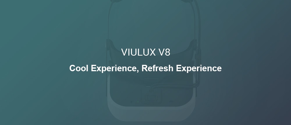 VIULUX V8 VR 3D Headset for PC 5.5 inch Full HD Support Object Adjustment- White