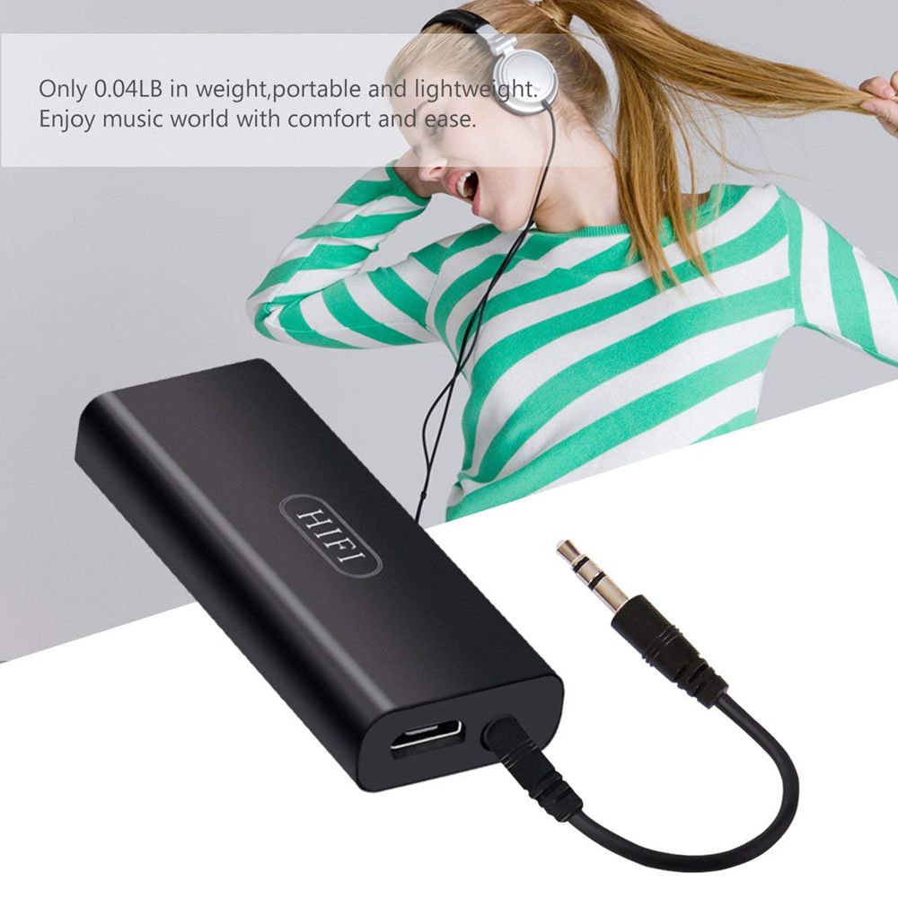 Portable High Fidelity Stereo Audio Quality HIFI Headphone Amplifier- Black