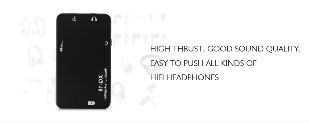 XDUOO XQ - 10 Portable Headphone Amplifier- Black