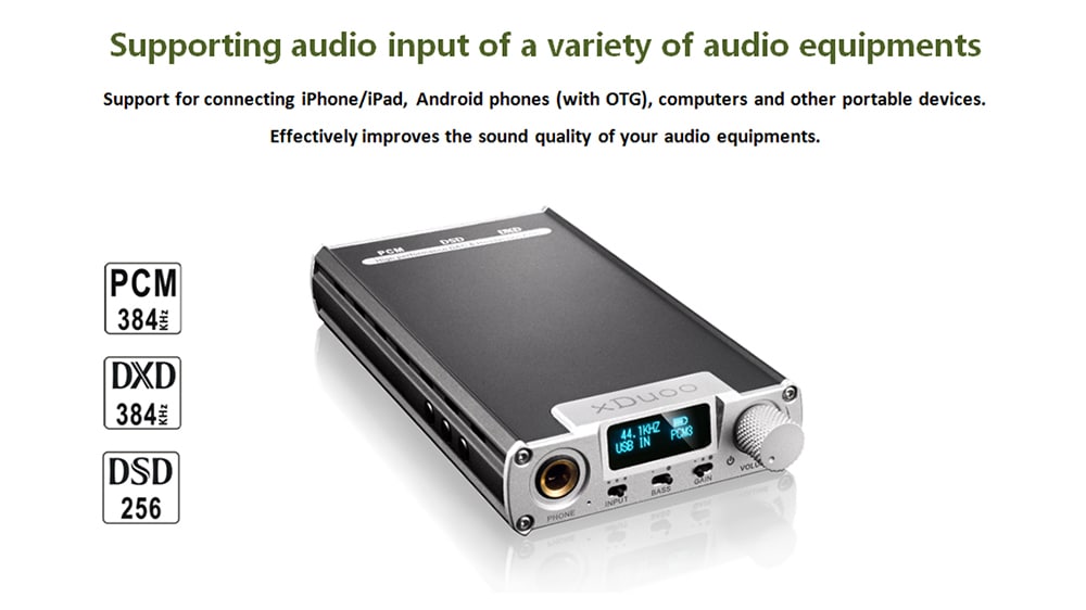 XDUOO XD - 05 High Performance Portable Decoding Headphone Amplifier- Silver