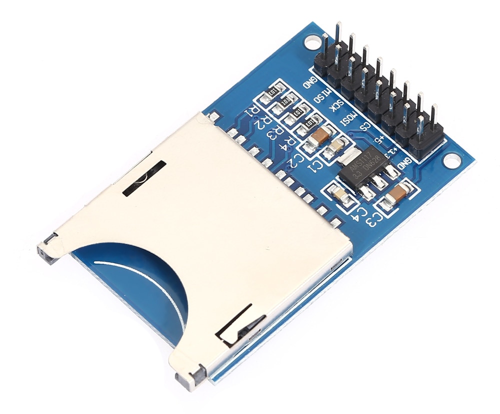 Reading Writing Module for SD Card with SPI Socket- Blue