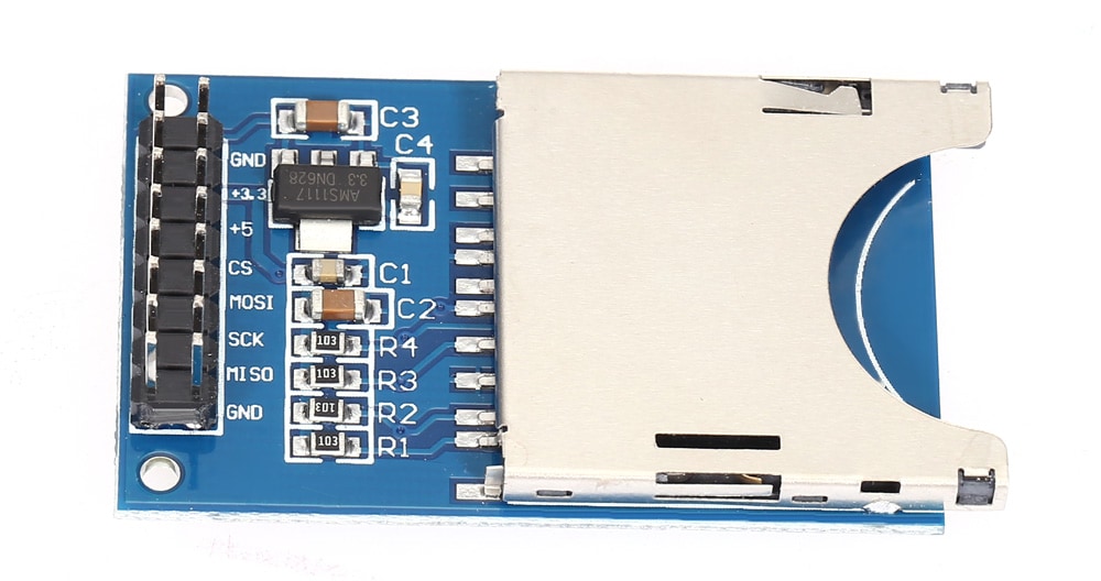 Reading Writing Module for SD Card with SPI Socket- Blue