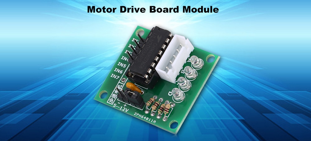 ULN2003 Motor Drive Board Module Five Line Four Phase Stepper for Arduino DIY Parts- Green