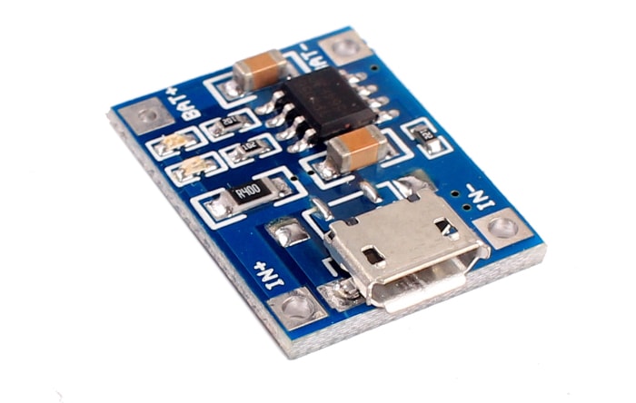 TP4056 5V 1A Lithium Battery Charging Board Practical Charger Module- Blue