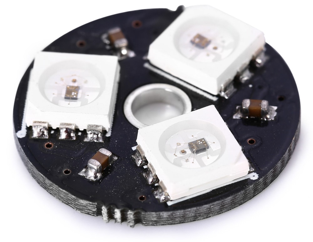 WS2812 5050 3Bit Full-Color Board RGB LED Circle Driving Plate- Black