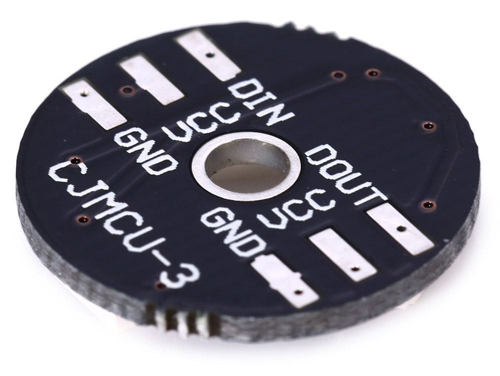 WS2812 5050 3Bit Full-Color Board RGB LED Circle Driving Plate- Black