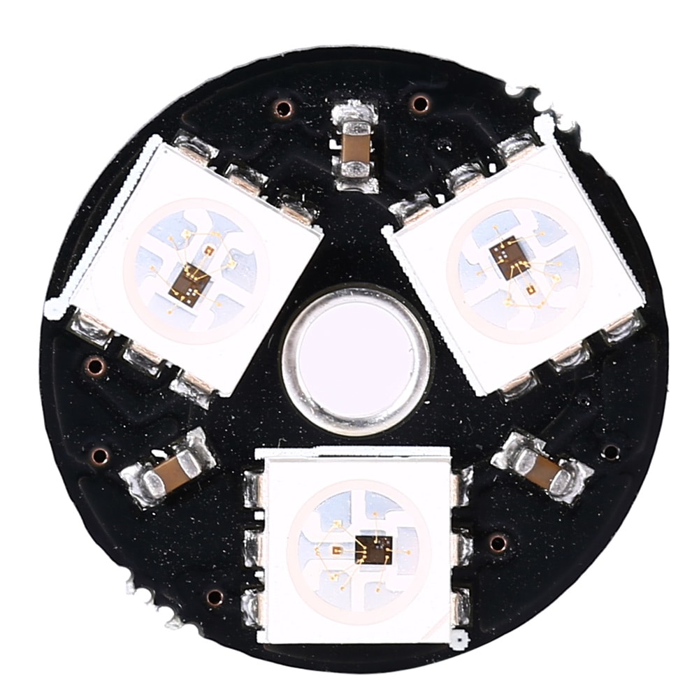 WS2812 5050 3Bit Full-Color Board RGB LED Circle Driving Plate- Black