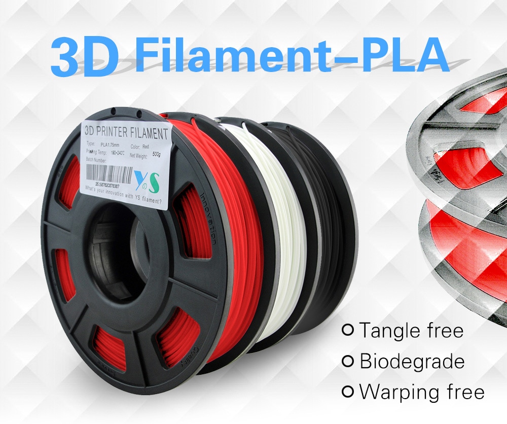 Yousu PLA 1.75MM 3D Printing Filament- Black