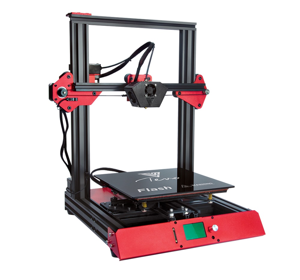 Tevo Flash Standard DIY Kits 98% Prebuild 3D Printer- Black 110V Hotbed / US Plug