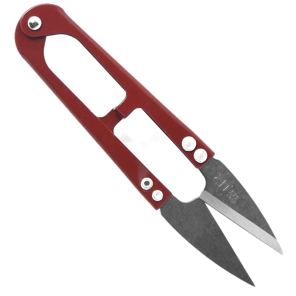 U-Style Thrum Scissor for Cable / Paper etc.- Red