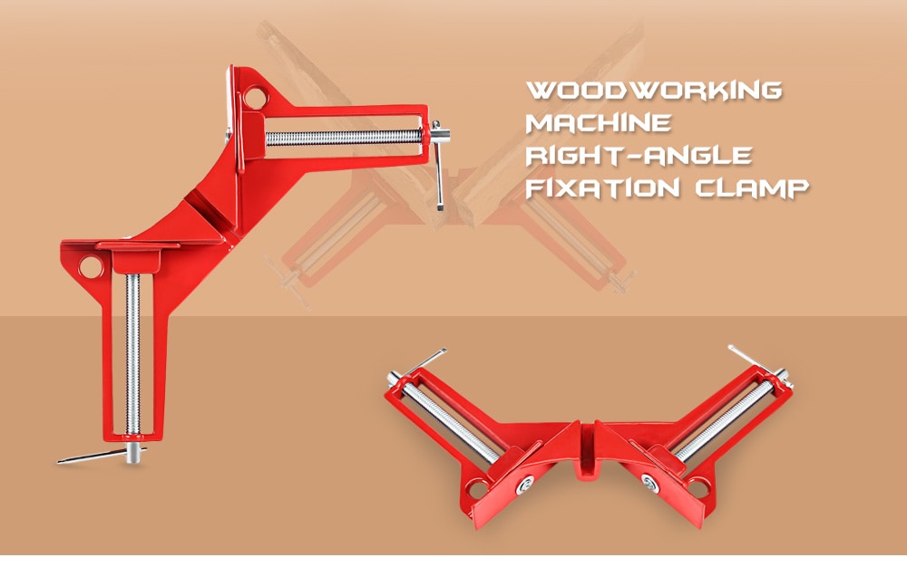 Reinforced 90 Degree Right Angle Clamp- Red