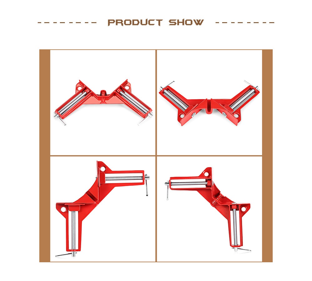 Reinforced 90 Degree Right Angle Clamp- Red