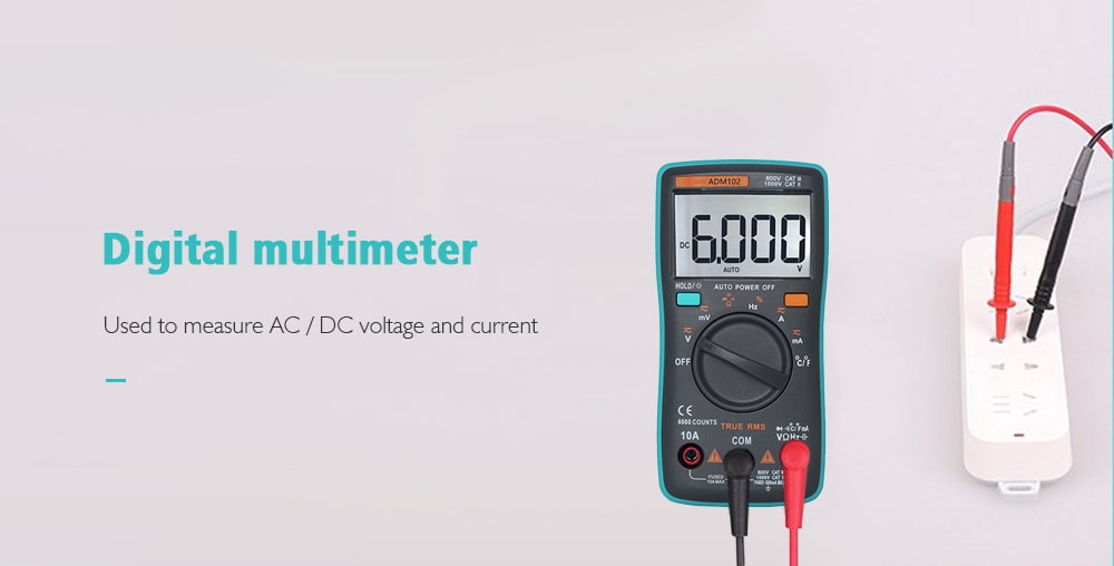 ZT102 Big Screen Digital Multimeter- Green