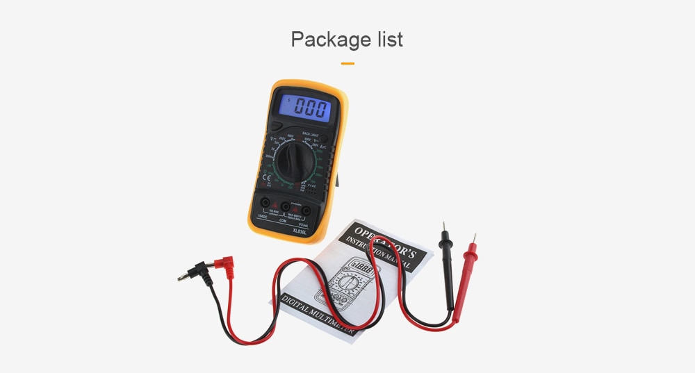 XL830L Hand Hold Digital Multimeter- #001