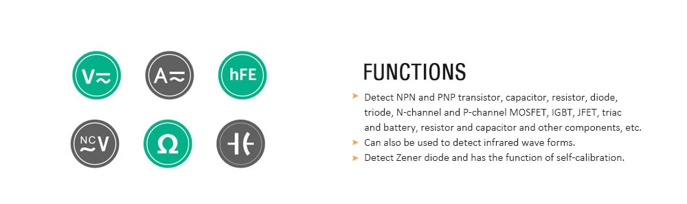 TFT Backlight Transistor Tester for Diode / Triode / Capacitor / Resistor / Transistor / LCR / ESR / NPN / PNP / MOSFET- Milk White