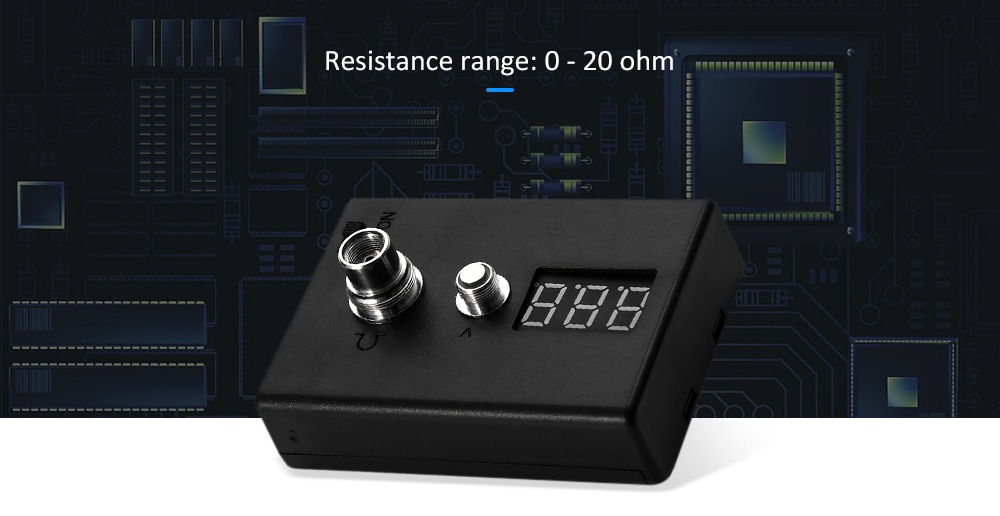 TS-IA59 1.5V Digital Ohm Meter Tester Resistance Checker- Black