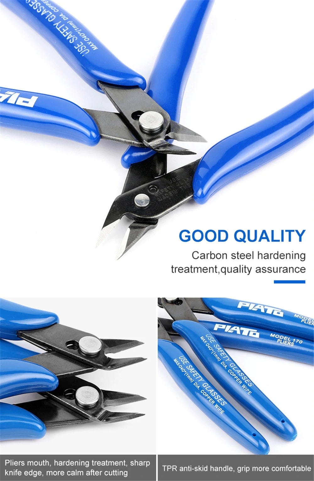 Portable Midget Diagonal Plier- Deep Blue