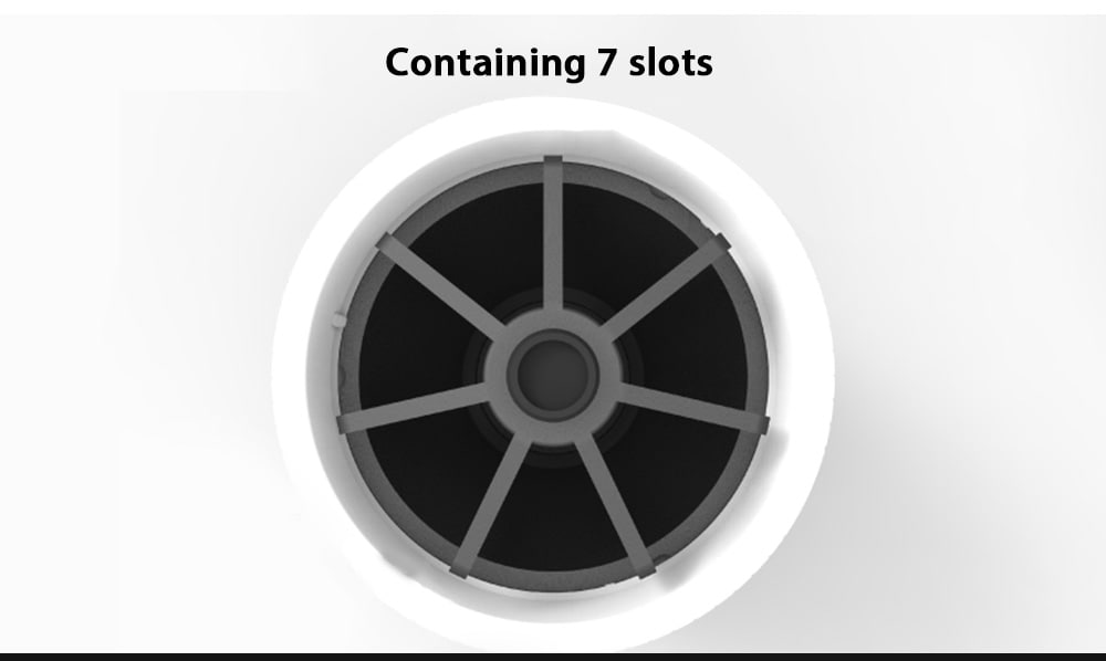 Storage Bucket for Screwdriver Bit Tool  - White without Bit