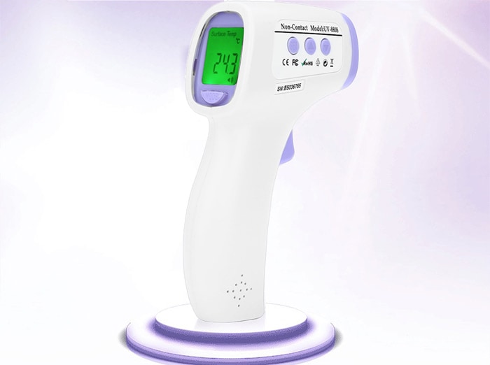 TAISHENG UV - 8808 Infrared Thermometer Gun Non-contact Temperature Measurement Device- White